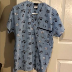 UNC Tarheels scrub top